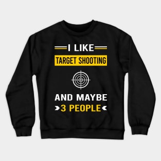 3 People Target Shooting Crewneck Sweatshirt